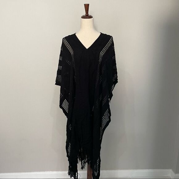 H&m Black Poncho One Size - Picture 1 of 7